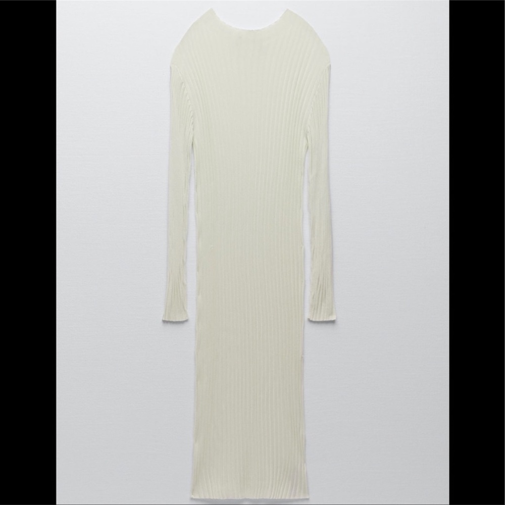 NEW Zara limited edition transparent green dress midi - Picture 4 of 9